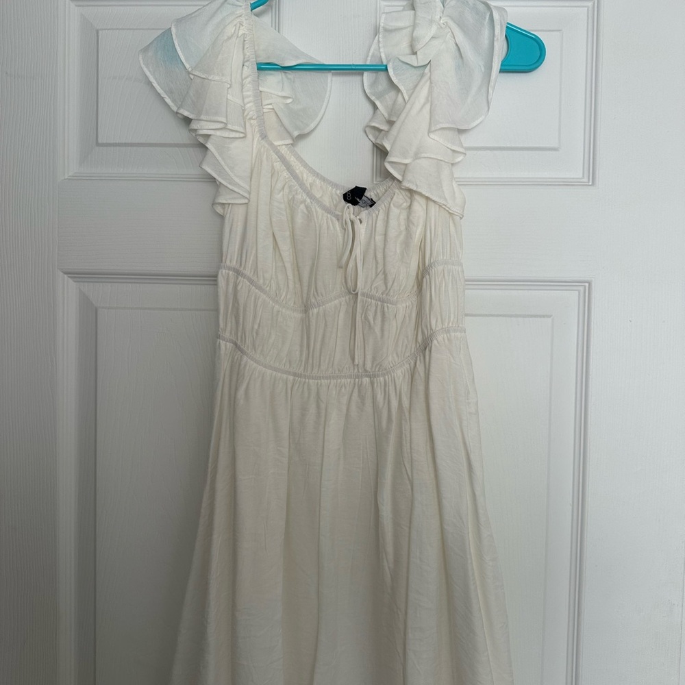 Cotton Candy Cream Ruffled dress